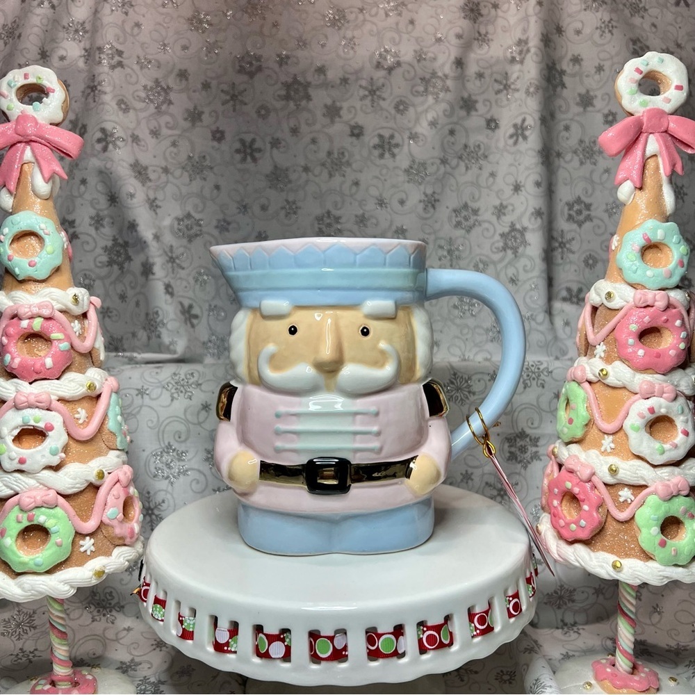 Bakeshop Master Class Christmas Nutcracker Pastel Ceramic Measuring Jug -